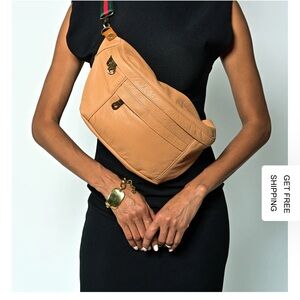 Parker Thatch Cross your body Sling in supple butterscotch (EUC)